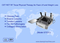 Taşınabilir 448KHz CET RET RF Ağrı Kolaylaştırıcı TECAR Deri Sıkıştırma Terapi Makinesi