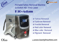 1064nm / 532nm Lazer dövme kaldırma makinesi Portatif sökülebilir saplı