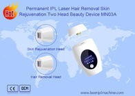 Kalıcı IPL Lazer Ev Kullanımı Güzellik Cihazı İki Kafa Güzellik Cihazı 15X50mm Spot Boyutu