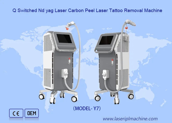 4 Dalga Uzunluğu Lazer Dövme Çekme Makinesi Pikosekundlar için Gözenek Çekmeci Karbon Peel