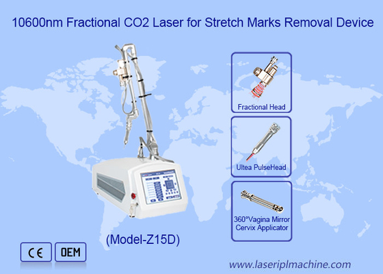 Akne Yara İzlerini Kaldırmak İçin 3'te 1 Rf Tube Kısmi CO2 Lazer Aygıtı Cilt Bakım Makinesi