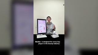2'si 1 arada 3 Spektrum Görüntüleme 8Mp Büyütülmüş 50 Kez Kamera Ai Cilt ve Saç Derisi Analiz Cihazı