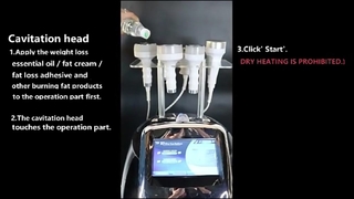 6 1 750HZ 120w Kavitasyon Vücut Zayıflama Makinesi