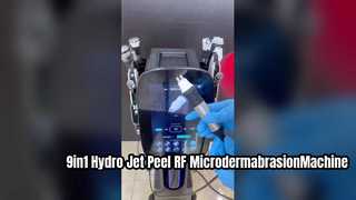 9in1 Hidro Co2 Kabarcık Oksijen Jet Peel Cilt Gençleştirme RF Mikrodermabrazyon Makinesi
