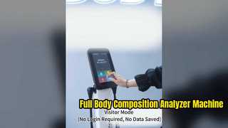 8 Nokta Temas Elektrodu Yağ Ölçeği Ölçümü Vücut Kompozisyonu Analiz Makinesini