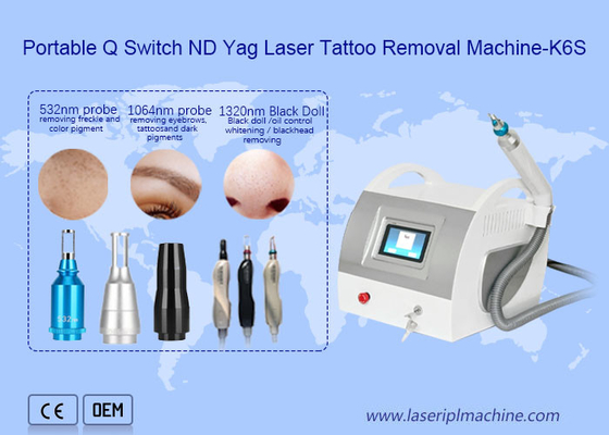 Q Switch Nd Yag Lazer Dövme Çıkarma Ekipmanı 1320nm Pigment Dökme Çıkarma