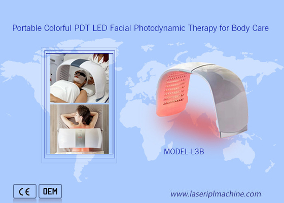 Salon Kullanımı Taşınabilir Renkli Pdt Led Photodynamic Terapi Makinesi Yaşlanan Cilt için