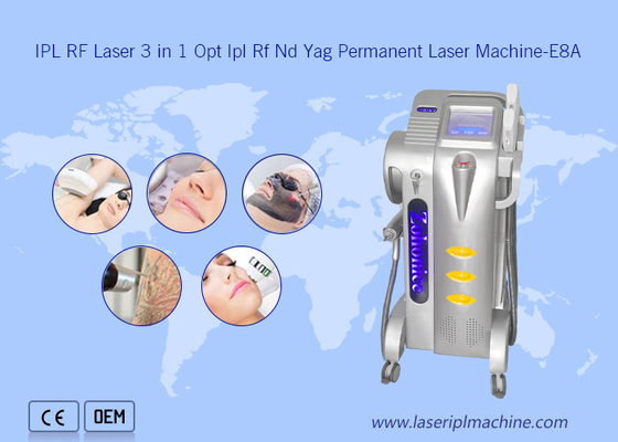 Rf Nd Yag Lazer ODM Opt Shr Ipl Makinesi Profesyonel Ağrısız Epilasyon