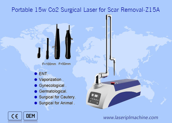Evcil Hayvanlar İçin Taşınabilir 10600nm CO2 Cerrahi Lazer Cilt Yara İzi Temizleme Makinesi