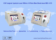 1470 Nm Diyot Optik Elyaf Lazer Liposuction Makinesi Taşınabilir Cerrahi olmayan