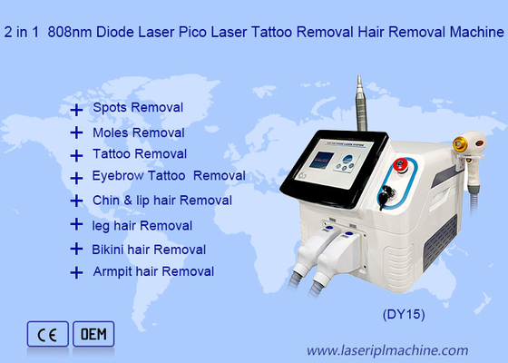 Spa 808 Nm Diod Lazer Makinesi 2'si 1 Arada Epilasyon ve Pikosaniye Dövme Silme
