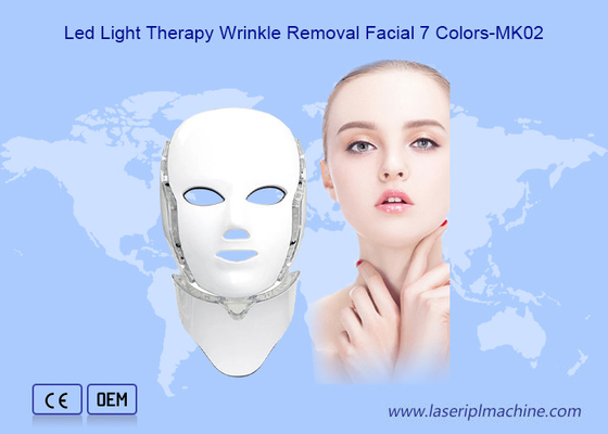 7 Renkli LED Pdt Yüz kırışıklıklarını kaldırma Işık Terapisi Maske Ev Kullanımı