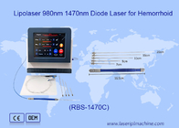 Hastane Vascular Removal Diode Lazer 980 1470 Nm Hemoroid Makinesi