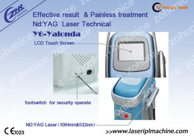 Çift Çubuklu El Parçası Q swtich Nd Yag 532nm Profesyonel Lazer Dövme Kaldırma Makinesi