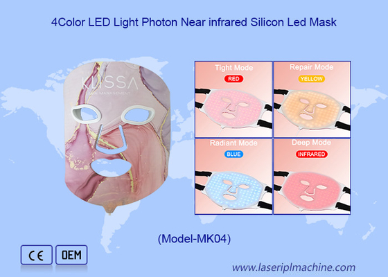38-42C sıcaklıkta kırışıklık giderme LED infrared yüz maskesi