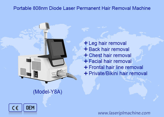 Masaüstü 808nm 810nm Diyot Lazer Makinesi Cilt Beyazlama Vücut Saç Çekim