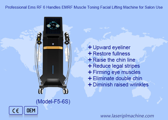 6 IN 1 Elektromanyetik Stimülasyon EMS RF Yüz Kalıplama EMRF Makinesi