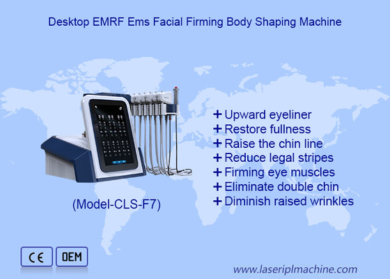 6 in 1 EMS Yüz Heykelcilik Kıvrım Kaldırma EMRF Yüz Vücut Geciktirme Makinesi