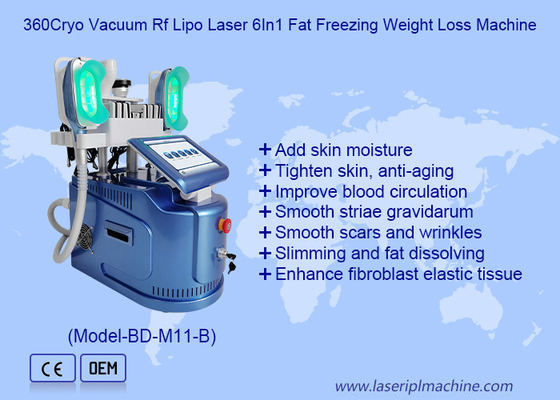 360 Cryo Vacuum Rf Lipo Laser 6 In 1 Fat Freezing Ağırlık kaybı vücut zayıflatma makinesi