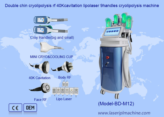 40K Kavitasyon RF Lipo 360 Cryo Cool Body Sculpting Fat Freezing Ağırlık kaybı makinesi