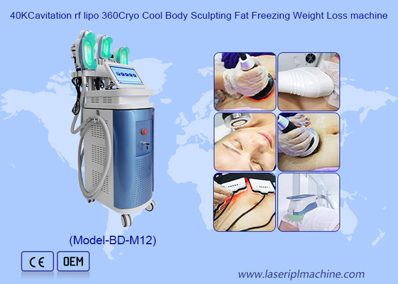 40K Kavitasyon RF Lipo 360 Cryo Cool Body Sculpting Fat Freezing Ağırlık kaybı makinesi