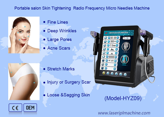 Taşınabilir Salon Deri sıkıştırma radyo frekanslı mikro iğne makinesi