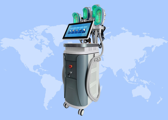 9Handles 360 derece Cryo için Çift Çene Vücut Yağ Dondurma Cryolipolysis Makinesi