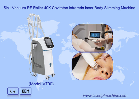 5in1 Vakum RF Roller 40k Kavitasyon Kızılötesi Lazer vücut zayıflatma makinesi