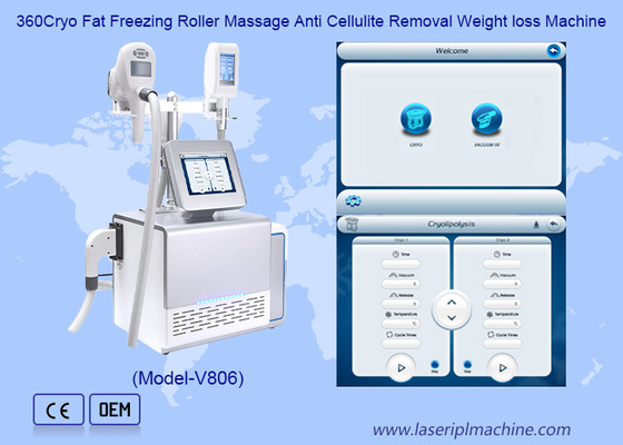 360 Cryo Fat Freezing Roller Massager Anti Selülit Kaldırma Ağırlık Kaybetme Makinesi