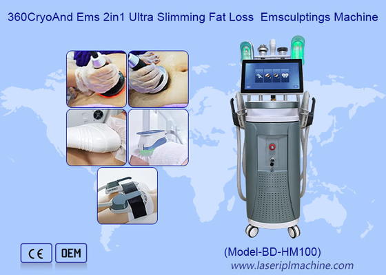 40K kavitasyon ultra zayıflatma Ems 2 In1 vücut heykel 360 Cryo Makine