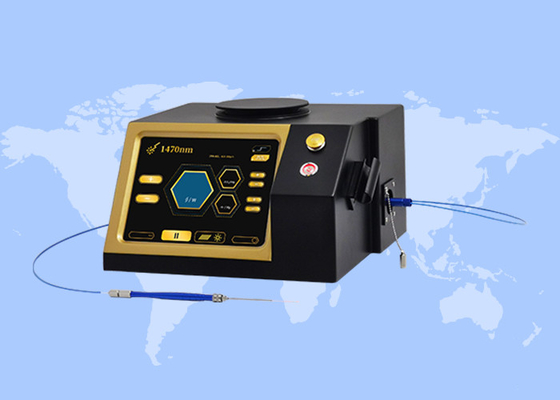 Varikoz damarları kaldırma Hemoroid tedavisi 980 1470nm Cerrahi Diyot Lazer Liposuction Makinesi