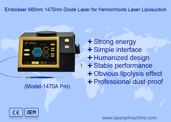 1470nm 980nm Fiber Optic Diode Laser Liposuction Makinesi