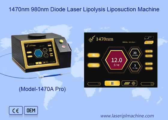 1470nm 980nm Fiber Optic Diode Laser Liposuction Makinesi