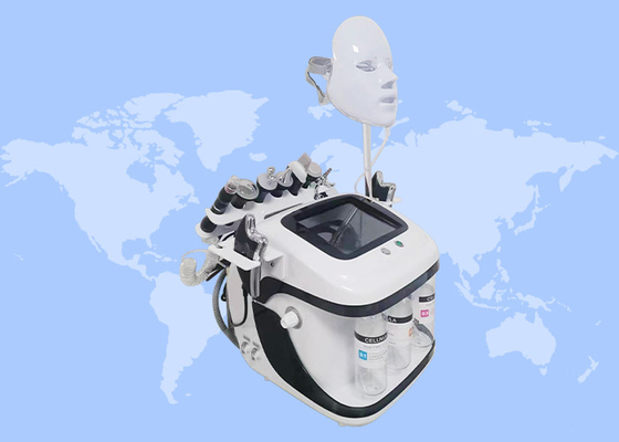 9 in 1 Cilt Bakımı Kırışıklık Kaldırma Aqua Peel Hydro Jet Peeling Rf Mikrodermabrasyon Yüz Makinesi