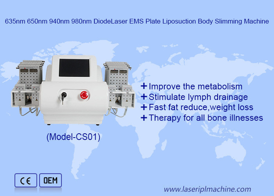 EMS Pads 635nm 650nm 940nm 980nm LipoLaser yağ çekme makinesi