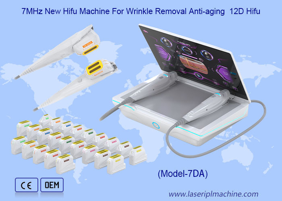 Ultrasonik Yüz Germe Cilt Sıkılaştırma Kırışıklık Giderme 12D Hifu Makinesi