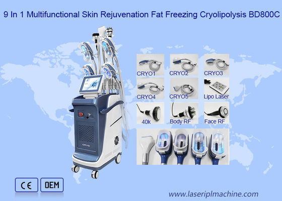 40K Kavitasyon RF Lipo Lazer Cryo Zayıflama Makinesi
