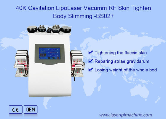 Vakumlu Rf Lipolaser 40khz Vücut Kavitasyon Makinesi