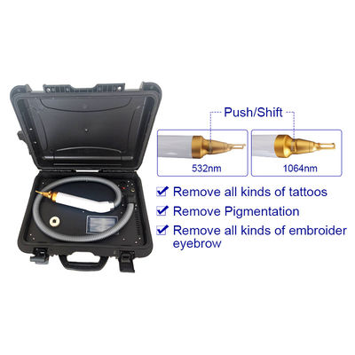 Trolley Case 1064nm 532nm 1320nm Q Switch Nd Yag Lazer Dövme Kaldırma Makinesi