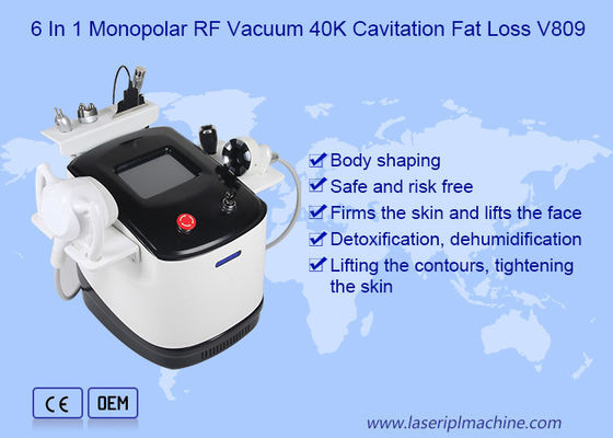 6 in 1 Monopolar Vacuum 40k Kavitasyon Makinesi Ağırlık Kaldırma Deri Sıkıştırma için