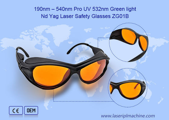 190nm 540nm CE OD4 Nd YAG Pro UV 532nm 1064nm Ipl Lazer Gözlükleri