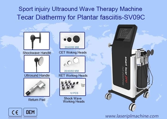 80mm Sap, Plantar Zayıflama İçin 6 Bar Shockwave Ultrason Makinesini Birleştirir