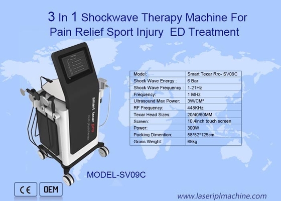 Ed için 3 In 1 ODM Ekstrakorporeal Shockwave Terapi Makinesi