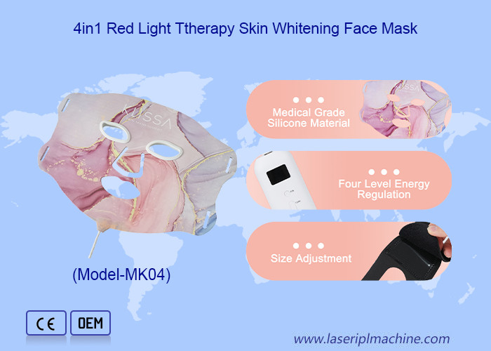 630nm/880nm/590nm/470nm Led Yüz Maske Kırmızı/Sarı/Mavi/Infrared Işık Modu için Işık Terapisi