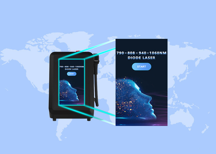 808nm 790nm 1060nm 940nm Diyot Lazer Makinesi Cilt Beyazlama ve Saç Çekme