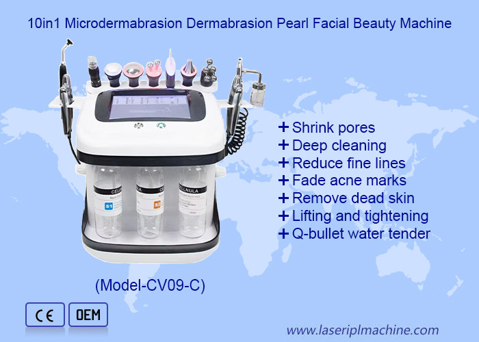 Yüz Bakımı Aqua Peel RF Oksijen Jet Hidro Mikrodermabrasyon Makinesi Derin Temizlik İçin