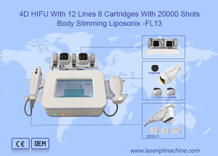 Yüz Gerdirme Odaklı Ultrason 2 In 1 Lipo 3D HIFU Makinesi
