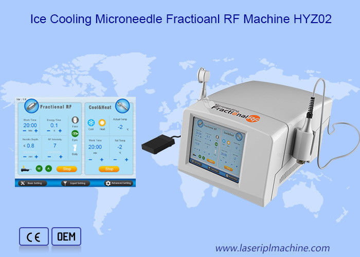 Kırışıklık Giderme için Microneedling Soğuk Sıcak Çekiç ABS Radyofrekans Yüz Makinesi