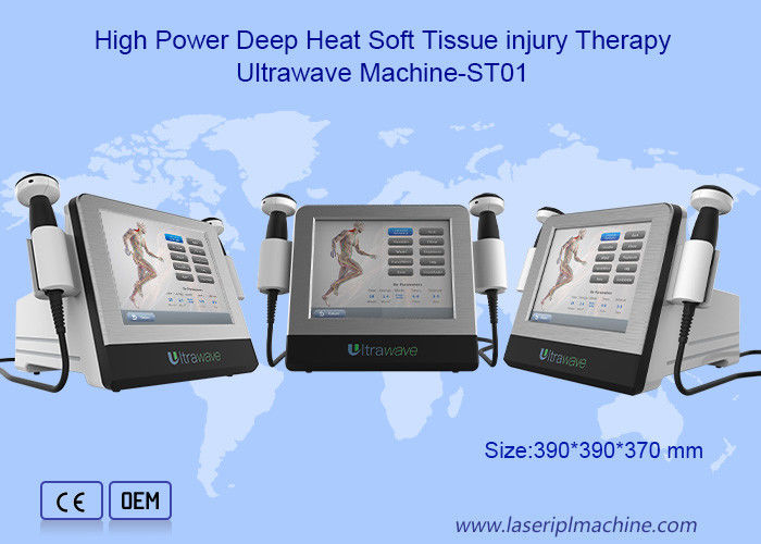 Derin Isı Ultrawave Rf Güzellik Makinesi Yumuşak Doku Yaralanma Tedavisi Yüksek Güç