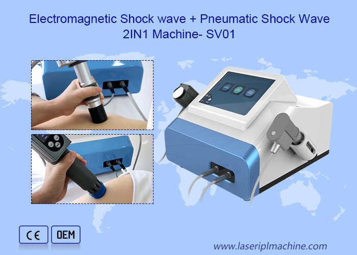 Pnömatik Elektromanyetik Erektil Disfonksiyon 6Hz Ems Shockwave Makinesi 2'si 1 Arada